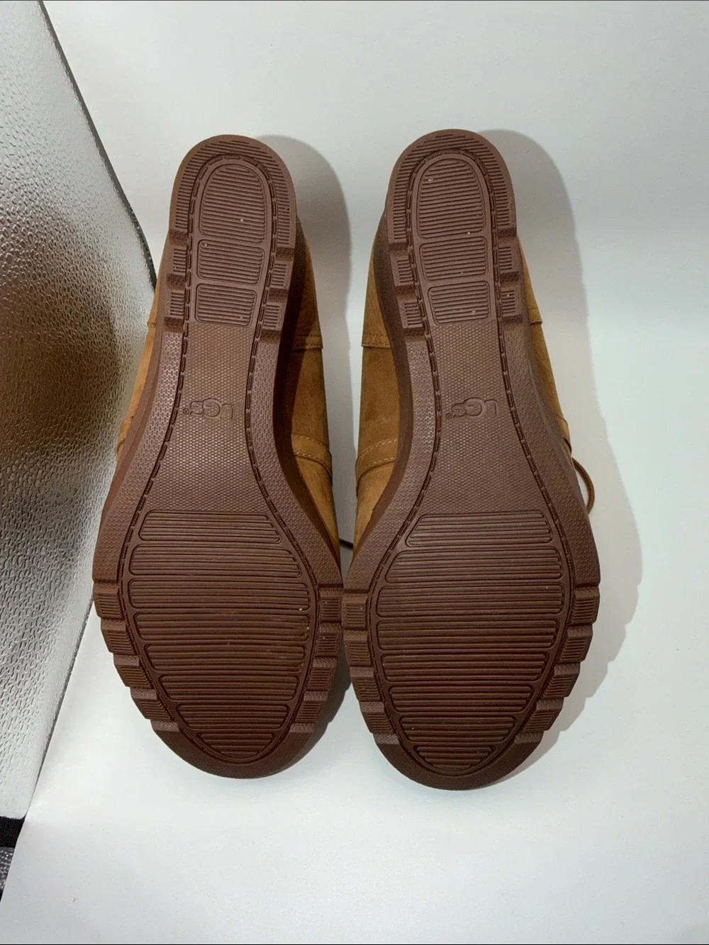 UGG Jeovana Wedge Chestnut Booties